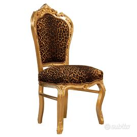 Regale Eleganza: Sedia Luigi XVI in Faggio Dorato