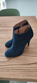 stivaletti eleganti blu marchio Benetton 