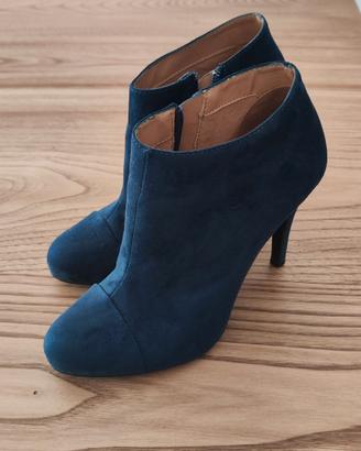 stivaletti eleganti blu marchio Benetton 