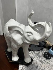 Scultura elefante  bianco