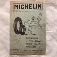 Listino MICHELIN DEL 04/07/55 per cicli scooter ec
