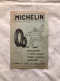 Listino MICHELIN DEL 04/07/55 per cicli scooter ec