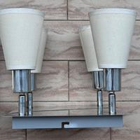 Coppia plafoniere moderne con 4 luci