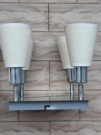 Coppia plafoniere moderne con 4 luci