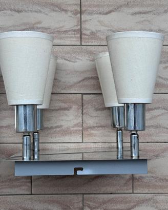 Coppia plafoniere moderne con 4 luci