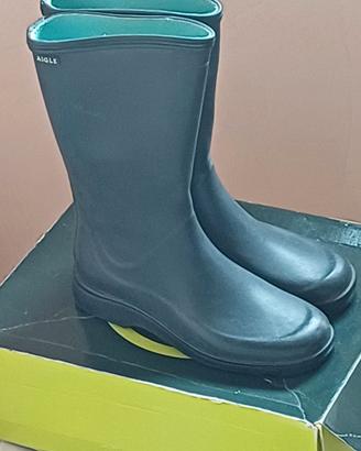 Stivali di gomma Aigle blu marine 39