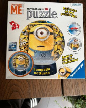 Lampada puzzle 3D Minion