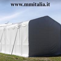 Tunnel Industriali 6 x 12 x 4/5 mt. pvc ignif 650g