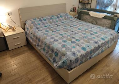 letto contenitore + materasso dorelan re-active
