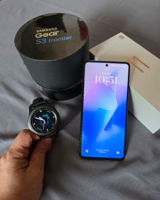 Xiaomi 11 T Pro  +  Samsung Gear S3 Frontier