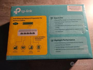 Tp Link TL-SF 1005D switch hub 10/100 internet