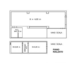 Magazzino al piano terra con vano tecnico