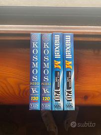 Videocassette vhs per registrazione 2 ore