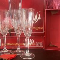 12 Calici flutes in cristallo