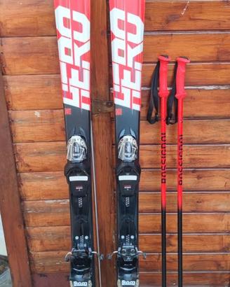 SCI+SCARPONI+RACCHETTE ROSSIGNOL HERO JR
