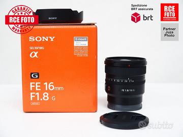 Sony FE 16 F1.8 G . (Sony)