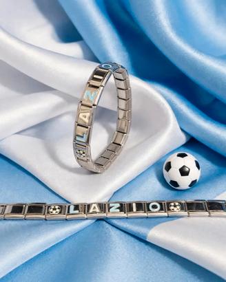 SS Lazio bracciale acciaio