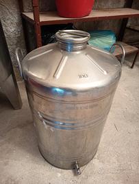 Contenitore olio inox LT 100