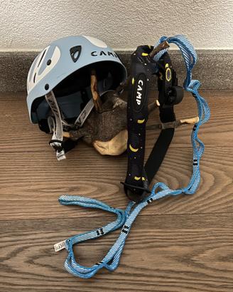 Casco e Imbragatura da bambino per montagna Camp