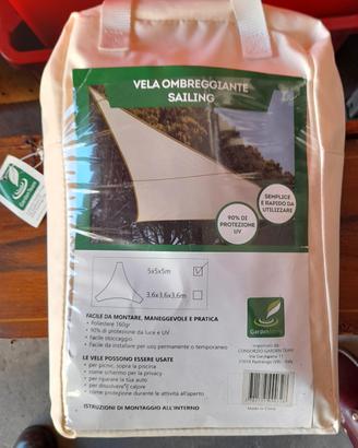 Vela ombreggiate triangolare 5 x 5