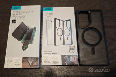 Cover magsafe+2 pellicole vetro per S25 ultra 