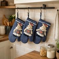 Tris guantoni da forno con mucca - Angelica Home &