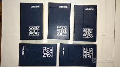 Lotto 5 videocassette Video2000 Grundig VCC-240