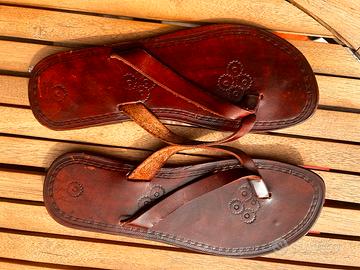 Tris di sandali n.38:vero cuoio e pelle a soli 20€