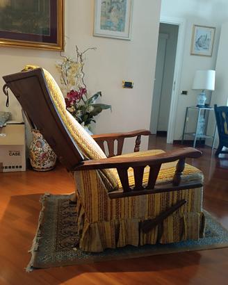 Poltrona dondolo reclinabile
