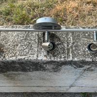 Faretto da soffitto 3 luci orientabili in acciaio