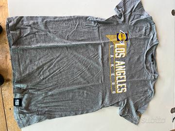 maglietta grigia lakers