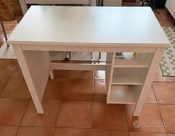 Scrivania bianca IKEA BRUSALI 90×52