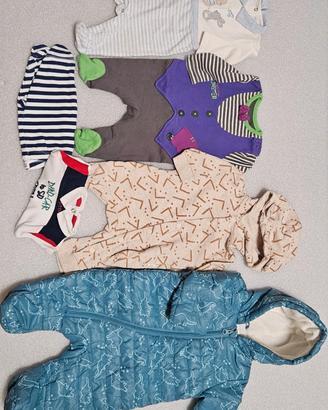 Lotto abbigliamento neonato da 0 a 1 mese