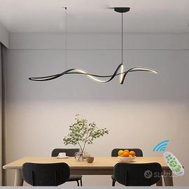 Lampadario sospensione LED spirale design