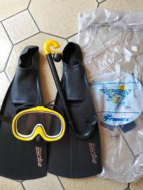 Pinne Turbo con maschera nuove