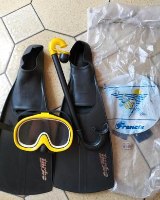 Pinne Turbo con maschera nuove