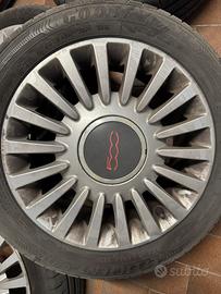 4 cerchi fiat 500  15” con gomme  estive