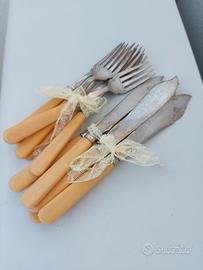 6 Forchette e 6 coltelli vintage