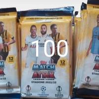 100 bustine booster match attax topps 2022 23