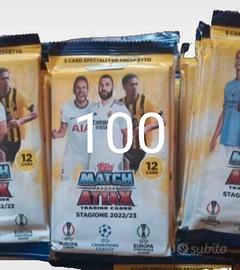 100 bustine booster match attax topps 2022 23
