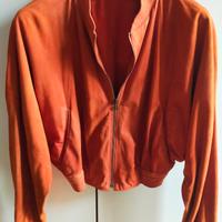 Giubbotto donna mod. bomber in pelle di camoscio 