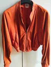 Giubbotto donna mod. bomber in pelle di camoscio 