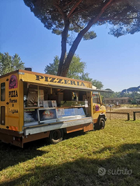 Pizza truck auto negozio pizzeria