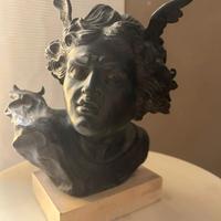 testa di bronzo "Ermes" Ferdinando De Luca