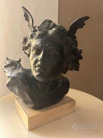 testa di bronzo "Ermes" Ferdinando De Luca