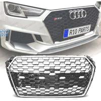 GRIGLIA PER AUDI A4 B9 15-19 LOOK RS4 PDC CROMATO 