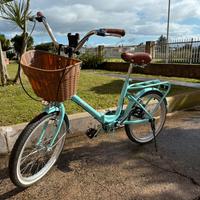 Bicicletta pieghevole 20” come nuova con cestino