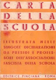 Carta della scuola 1939 istruzione fascismo