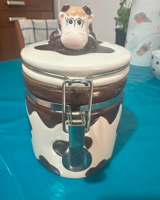 Biscottiera Perugina Mucca vintageAnni 90 Ceramica