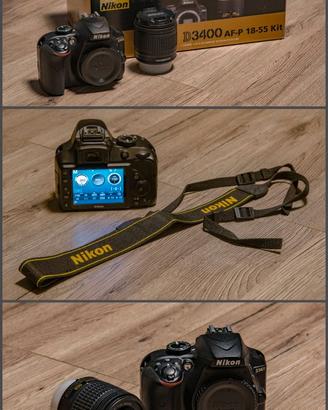 Nikon d3400 + obbiettivi ed accessori 14170 scatti